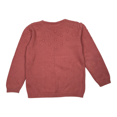 Kaiko knitted jumper, rose | 110/116cm