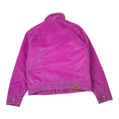 Molo hen teddy velvet jacket, deep pink | 164cm