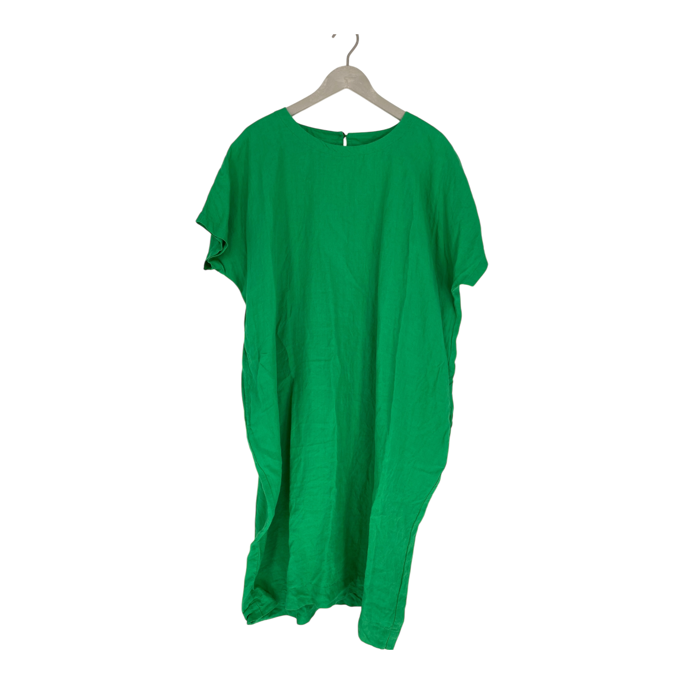 Papu boxy linen dress, green | woman L