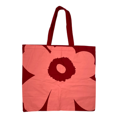 Marimekko canvas logo bag, red | onesize