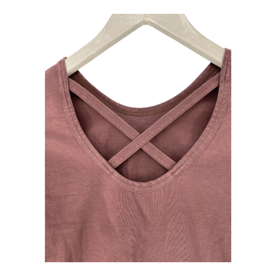 Kaiko cross shirt, brown | woman XS
