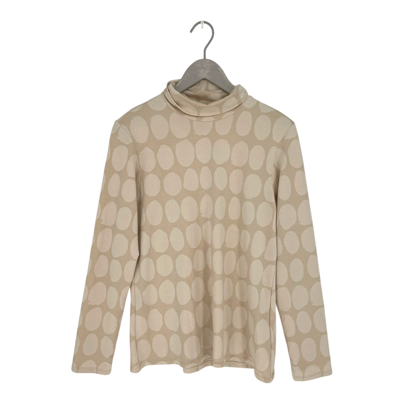 Marimekko x Uniqlo heattech turtleneck shirt, wheat | woman XL