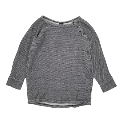 Aarre sweatshirt, black and white | 134/140cm