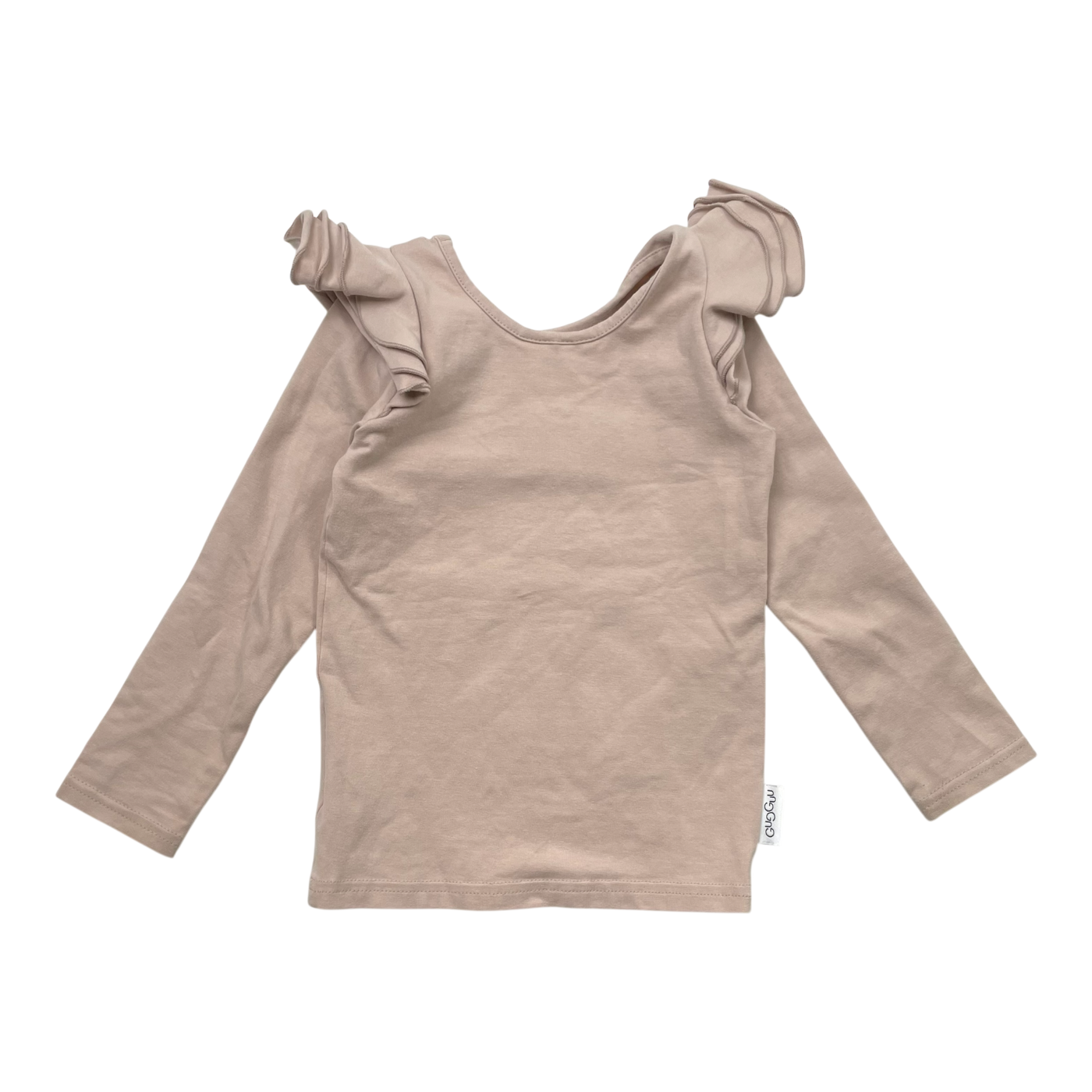 Gugguu frill shirt, misty rose | 86cm