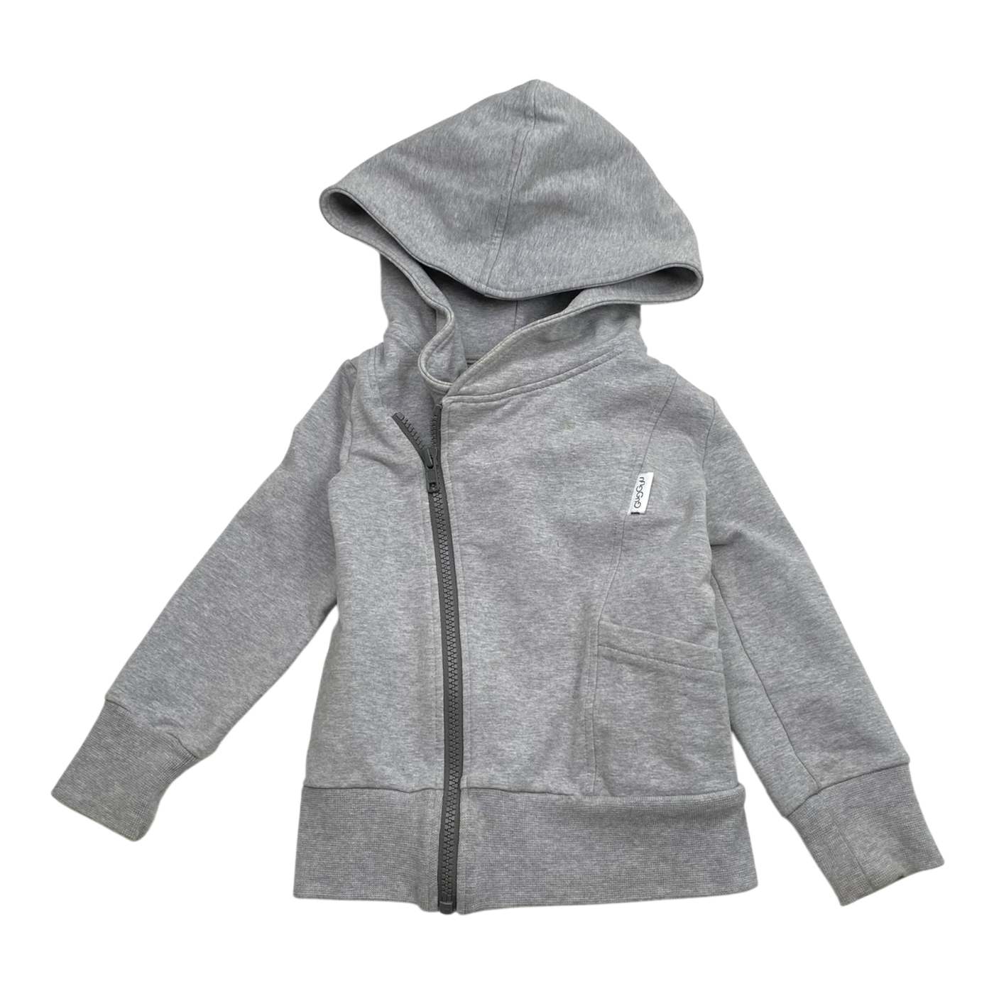 Gugguu zipper hoodie, grey | 92cm