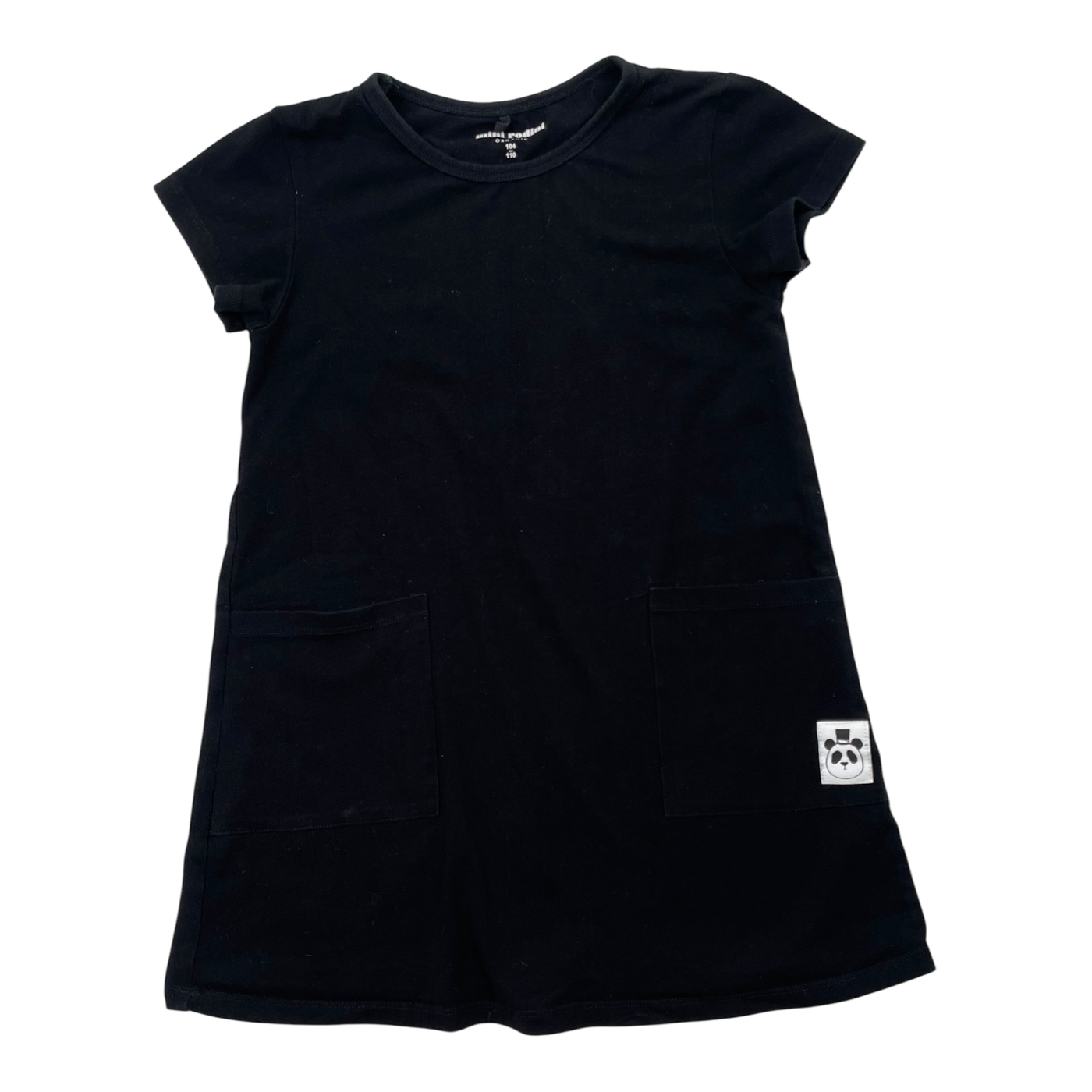 Mini Rodini basic dress, black | 104/110cm
