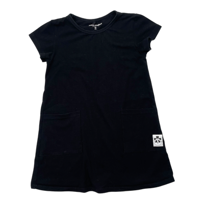 Mini Rodini basic dress, black | 104/110cm