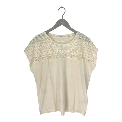 Tranquillo lace t-shirt, cream | woman M