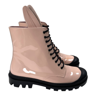 Minna Parikka combat boots, pink patent | 38