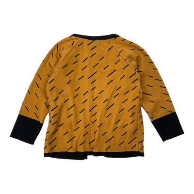 Papu knitted sweater, black/beige | 86/92cm