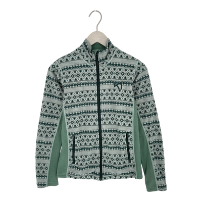 Kari Traa midlayer fleece shirt, green | woman S