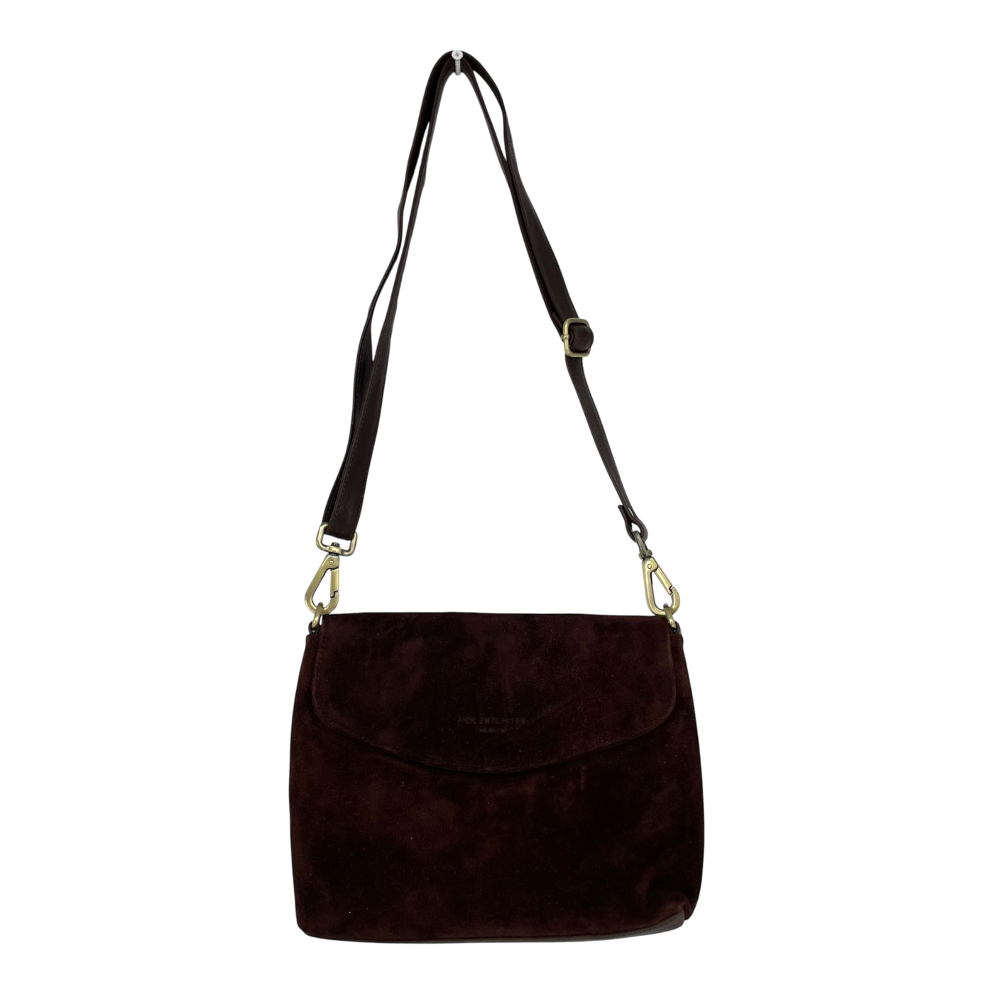Holzrichter leather shoulder bag, brown