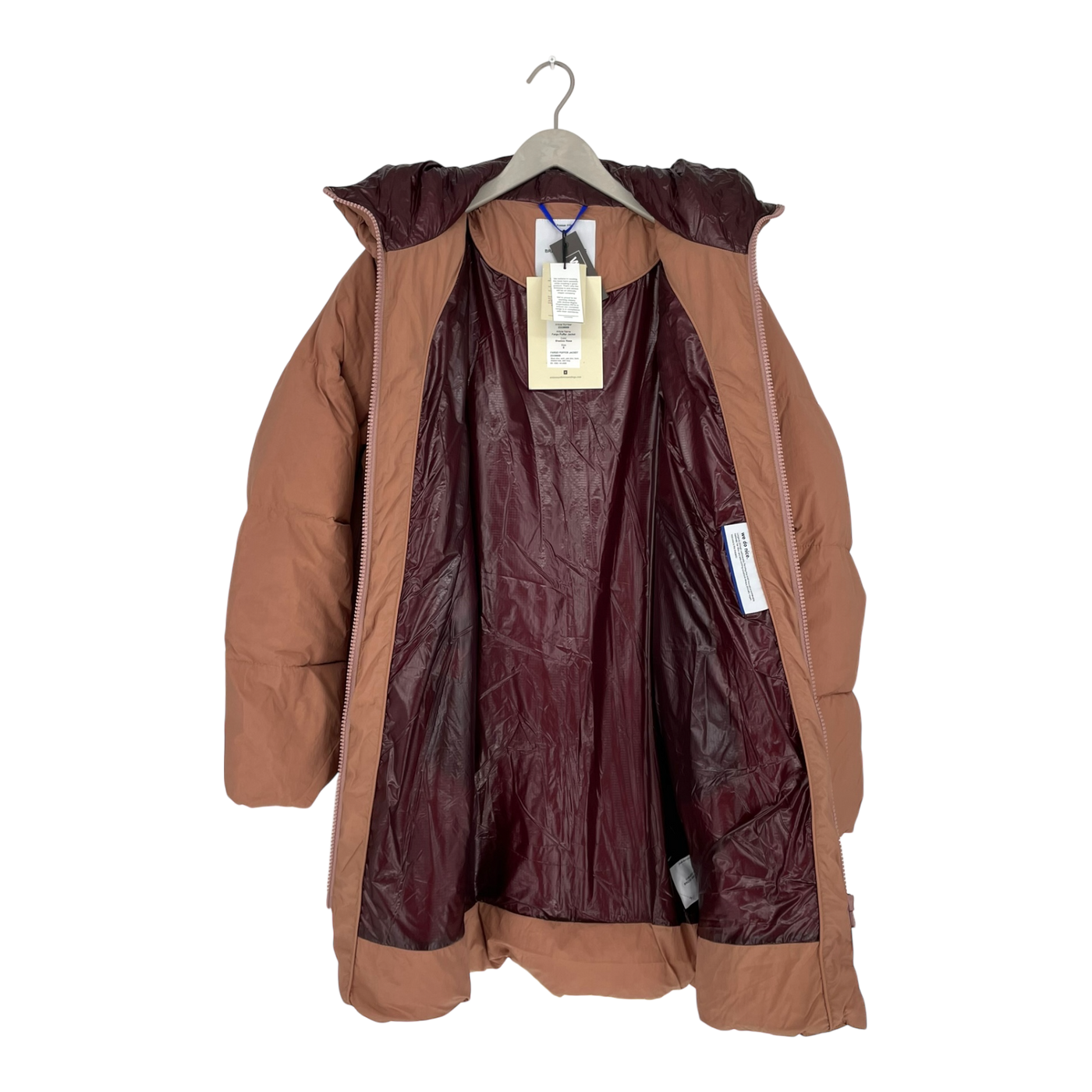 Embassy of Bricks and Logs fargo puffer jacket, shadow rose | unisex S