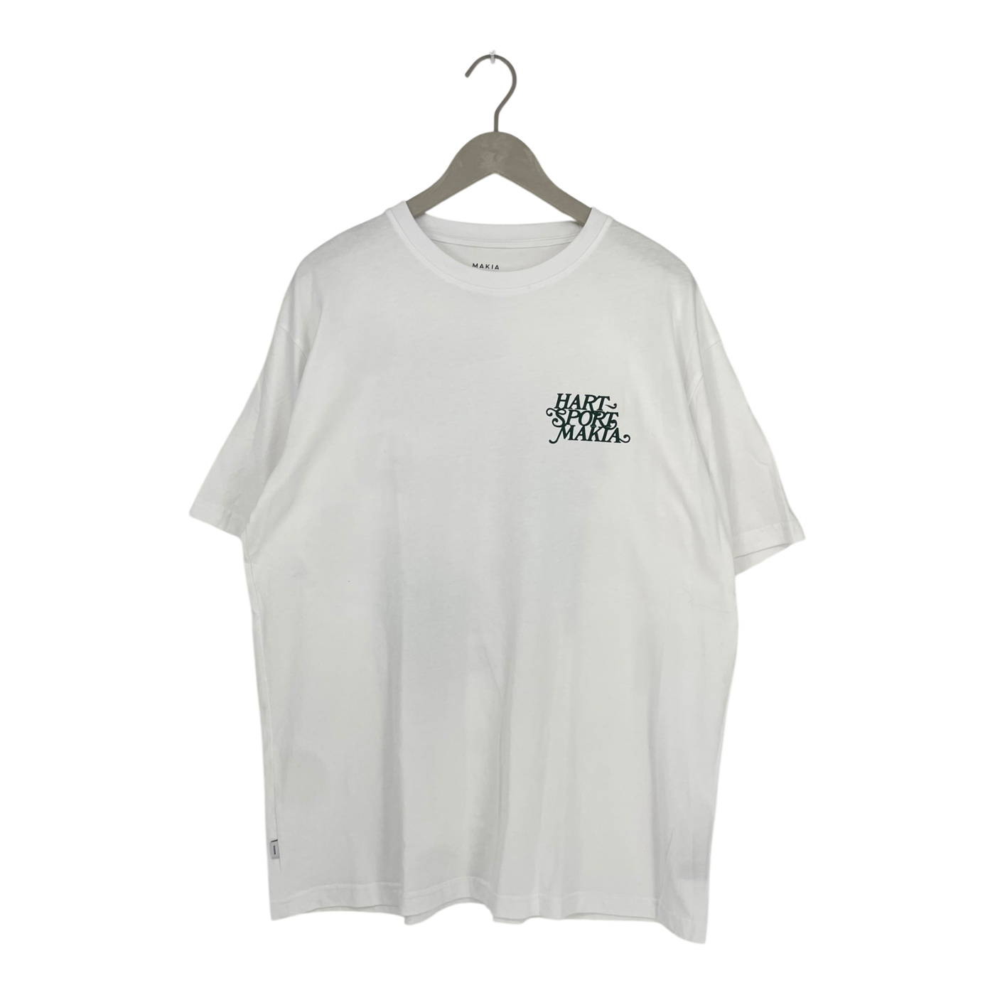 Makia logo t-shirt, white | unisex XL