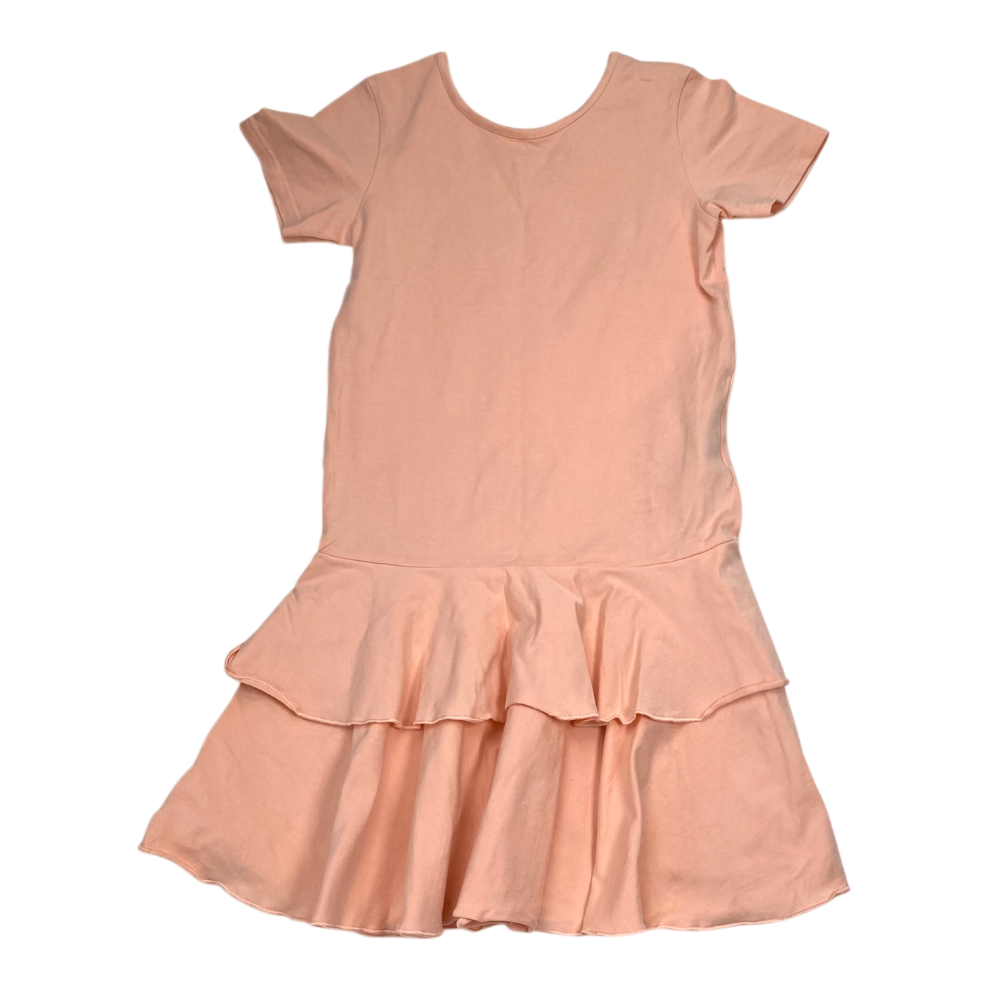 Gugguu t-shirt frilla dress, coral | 140cm