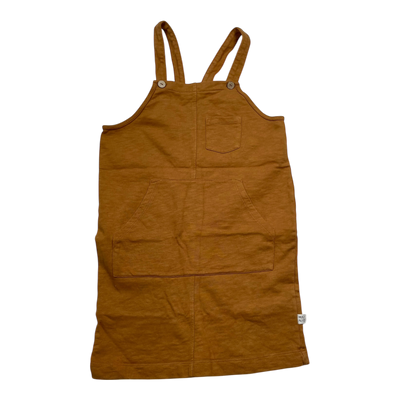 Mainio pocket dress, brown | 122/128cm