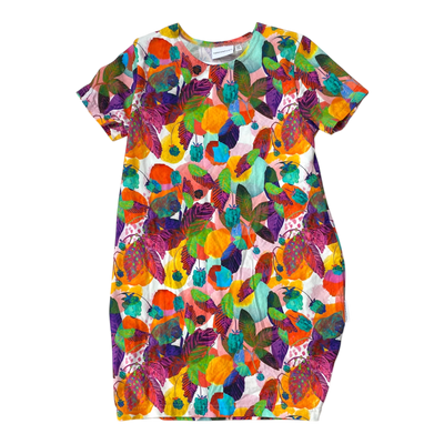 Versonpuoti t-shirt dress, flower | 128/134cm