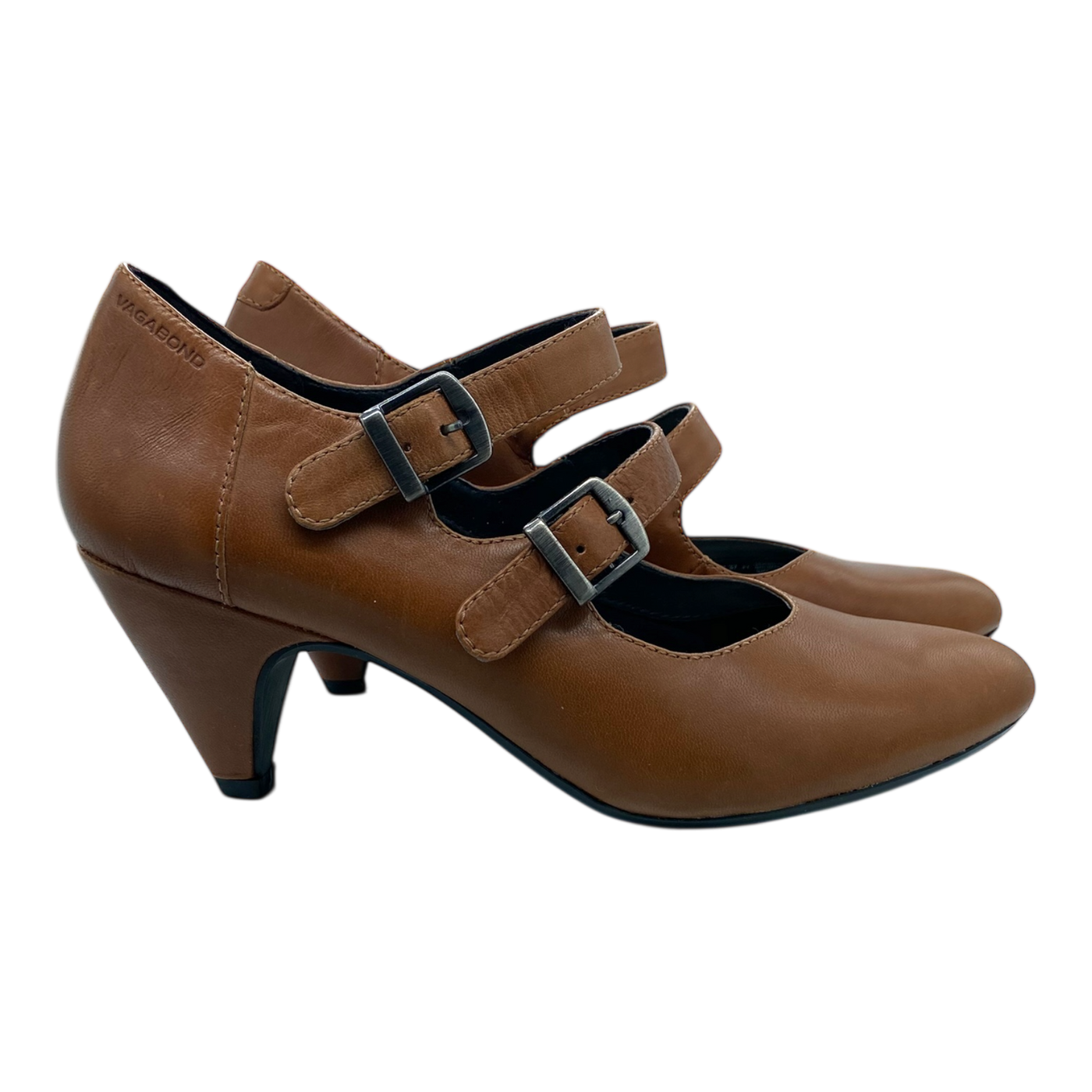 Vagabond leather heels, brown | 37