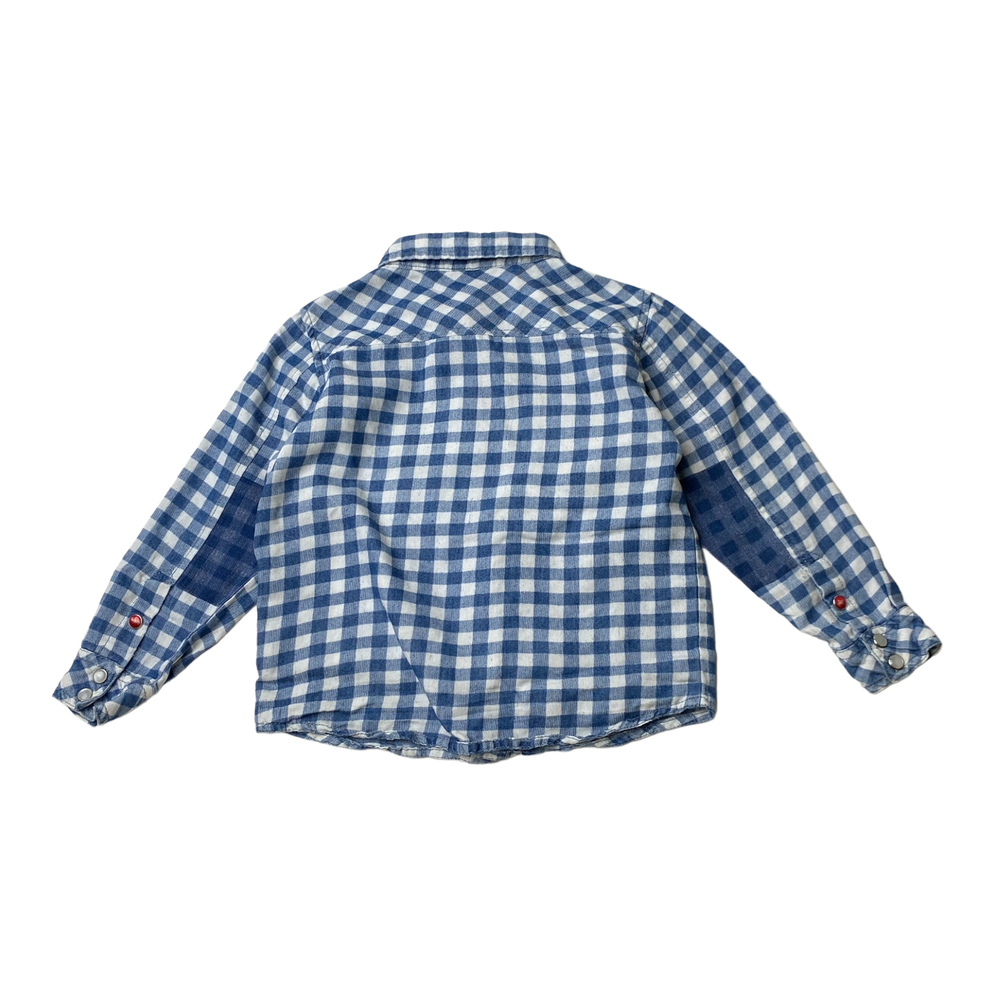 Molo collar shirt, squares | 98/104cm