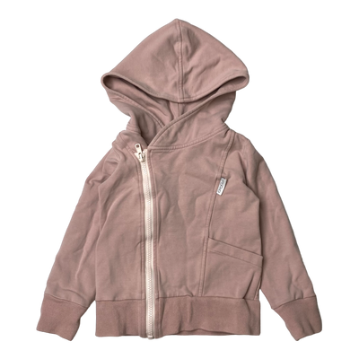 Gugguu zipper hoodie, pink | 92cm