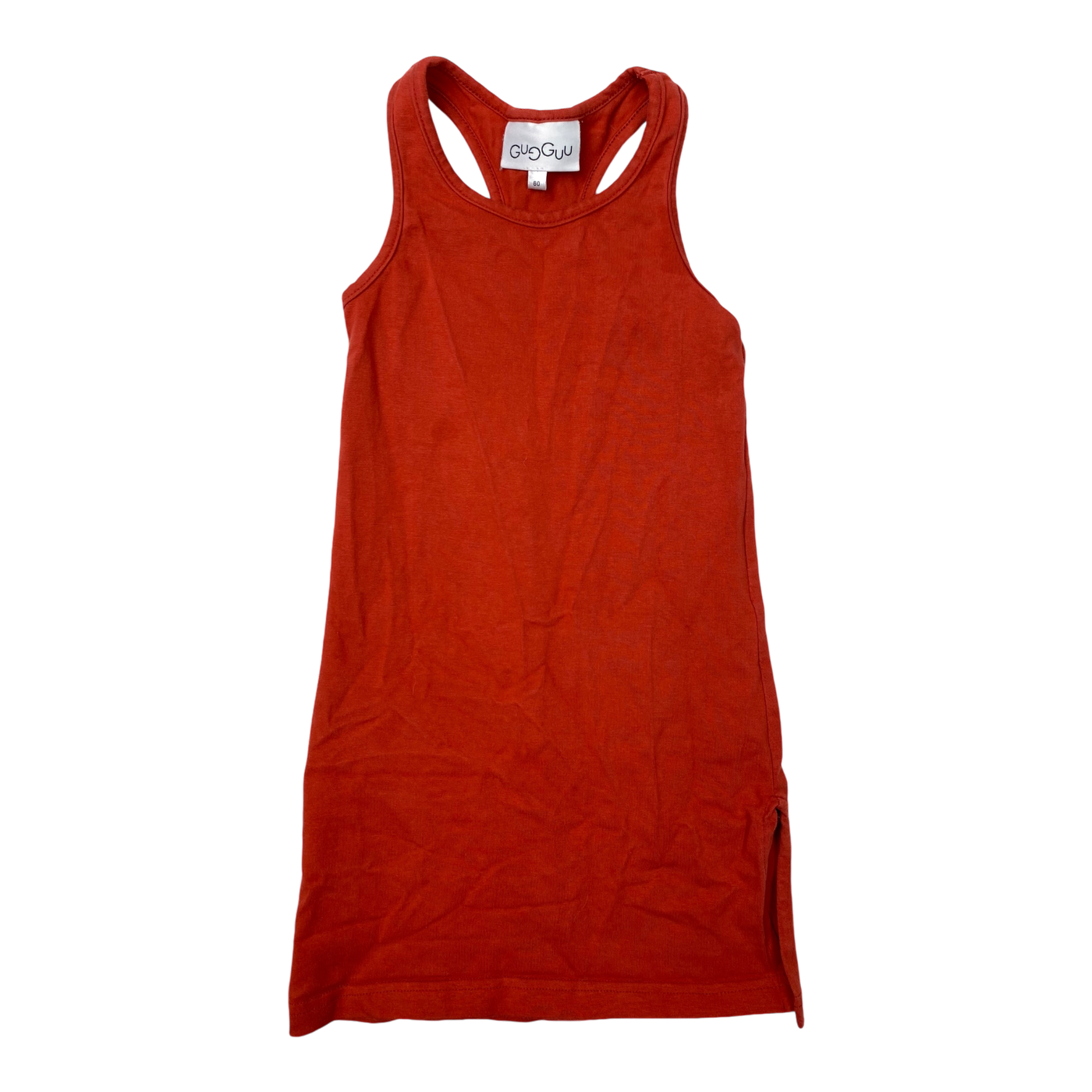 Gugguu sleevles dress, red | 80cm