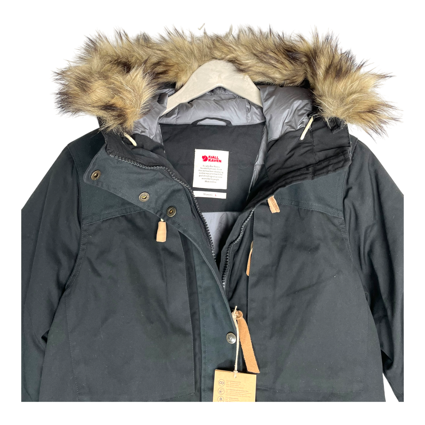 Fjällräven singi down jacket, black | woman L