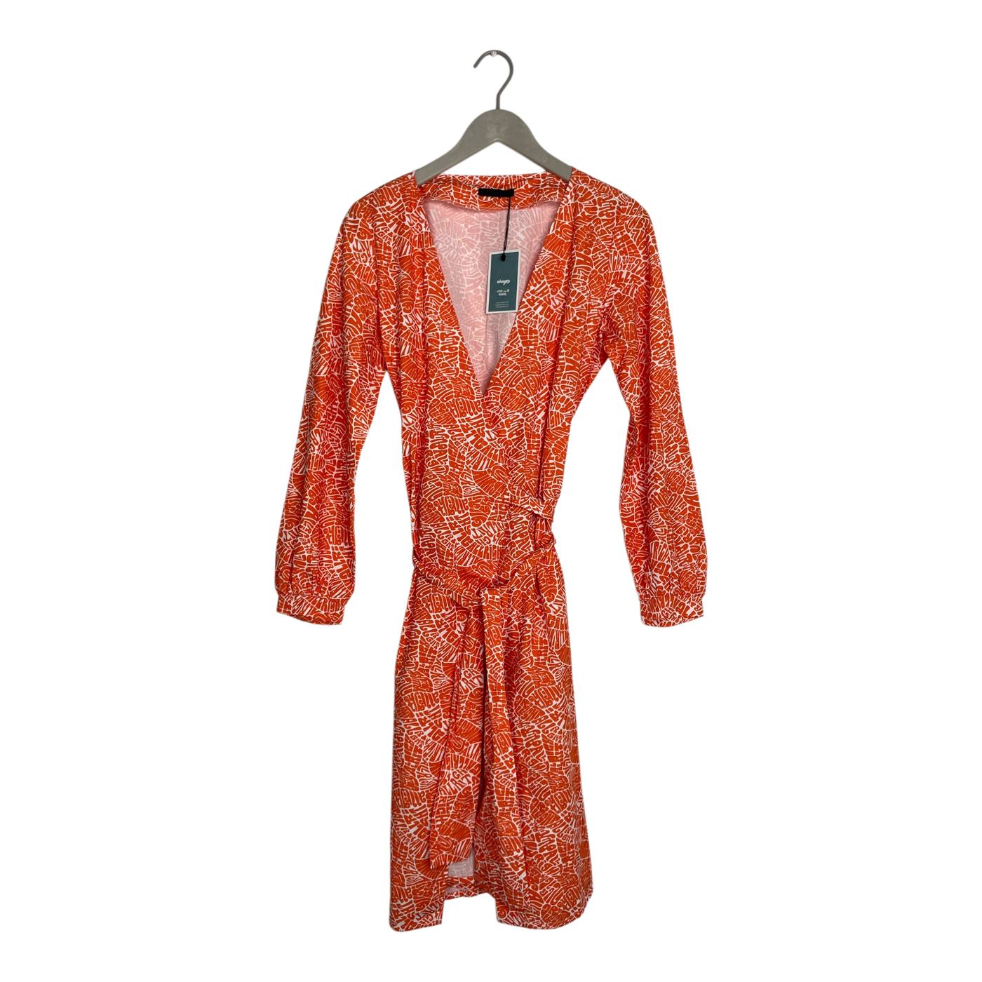 Vimma woven wrap dress, orange | woman one size