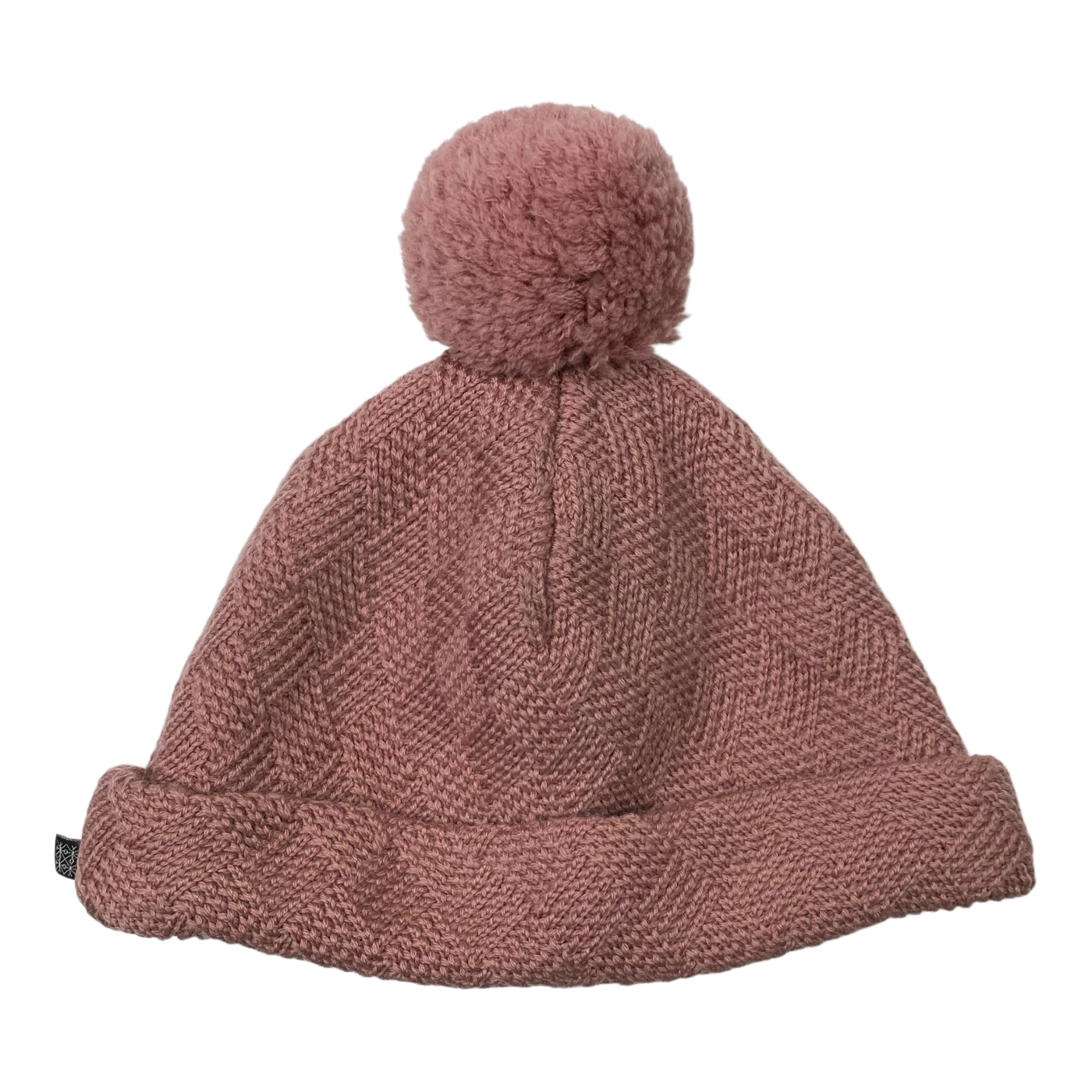 Kaiko grid merino beanie, old rose | 5-8y