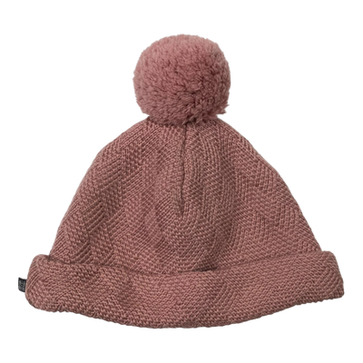 Kaiko grid merino beanie, old rose | 5-8y