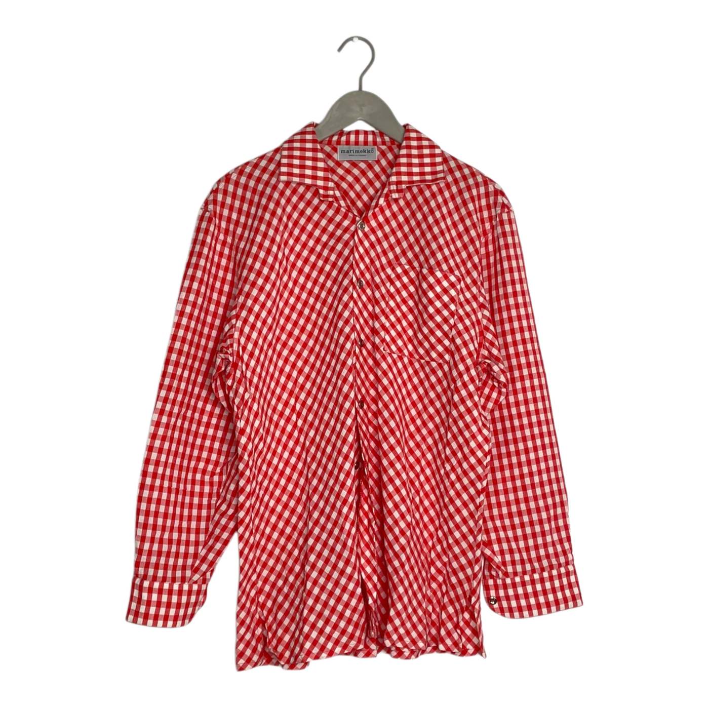 Marimekko blouse, red/white | woman M