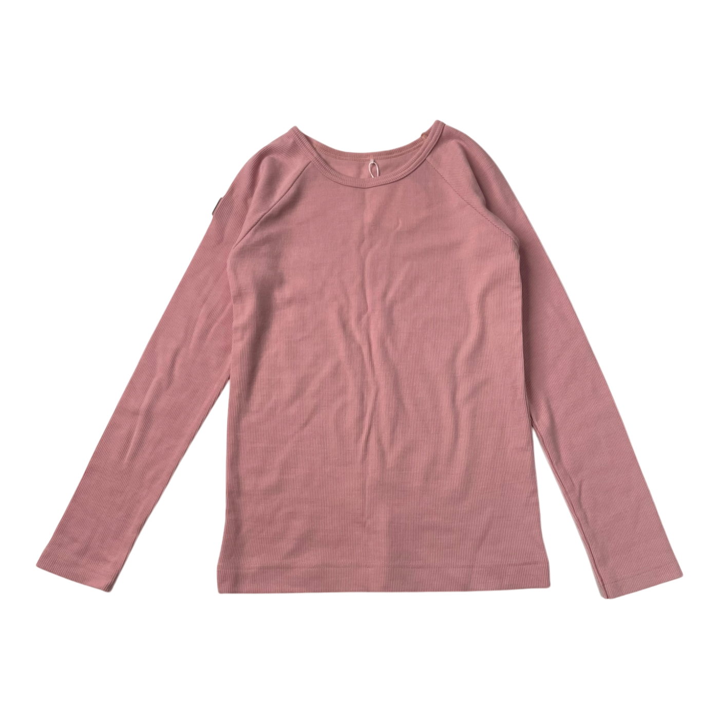 Metsola rib merino shirt, pink | 140cm