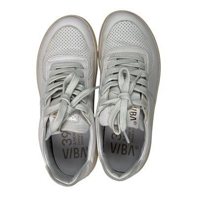 VIBAe London Bio leather sneakers, white | 39