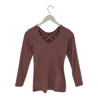 Kaiko cross shirt, brown | woman XS