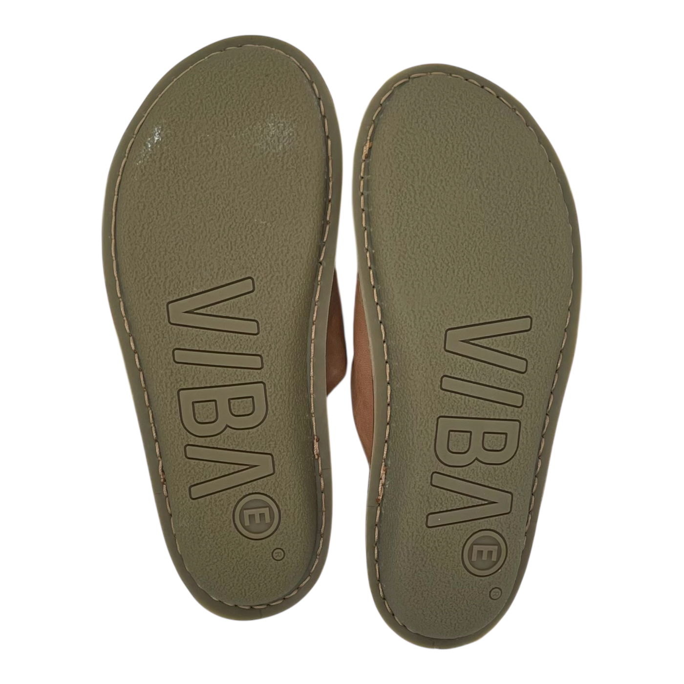VIBAe Roma leather slippers, fawn tan | 44