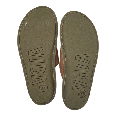 VIBAe Roma leather slippers, fawn tan | 44