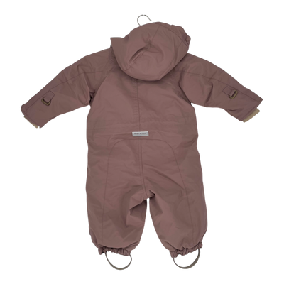 Mini A Ture matwisti fleece lined snowsuit, mauve | 74cm
