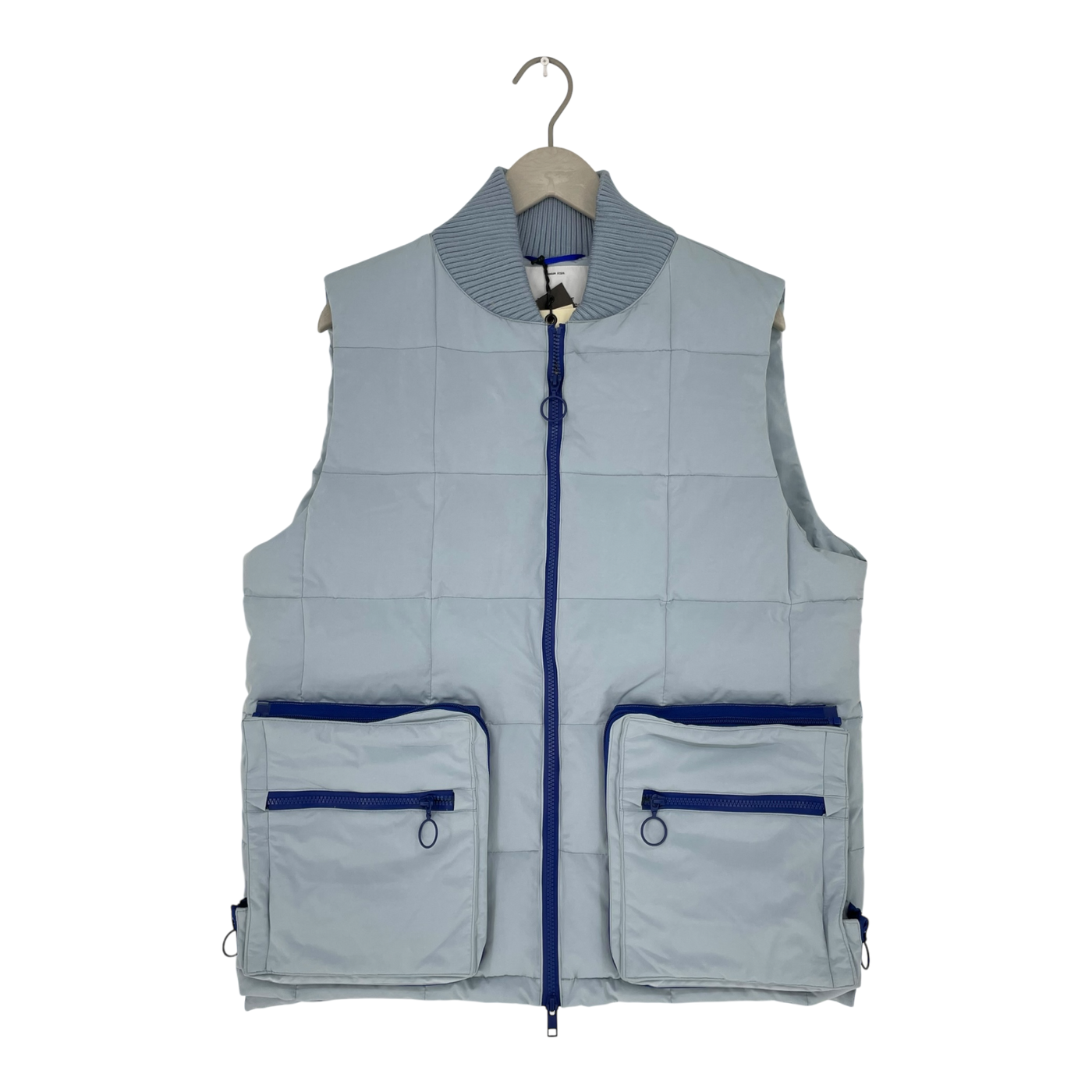 Embassy of Bricks and Logs warwick puffer vest, blue | unisex L