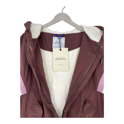 Embassy of Bricks and Logs covelo parka jacket, plum | unisex L