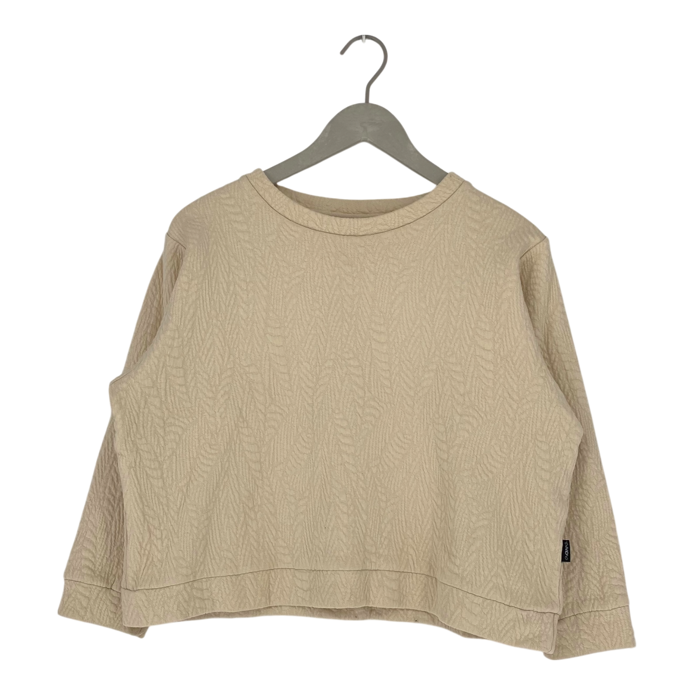 Aarre frankie crop sweater, light beige | woman S