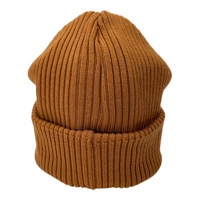 Joutsen knitted merino beanie, caramel brown | woman onesize