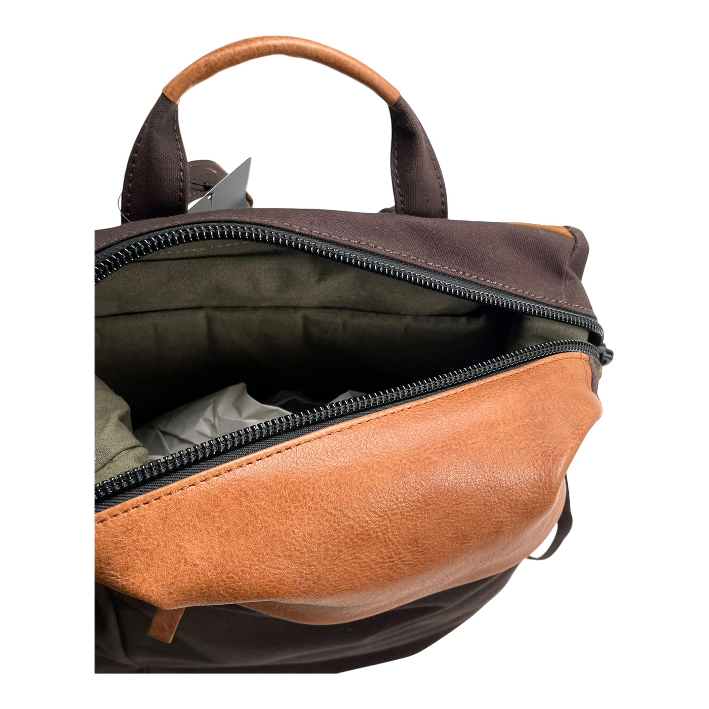 Harold's Bags wax backpack, brown/cognac