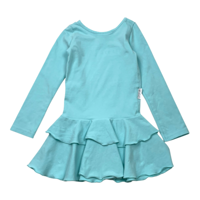Gugguu frilla dress, turquoise | 92cm