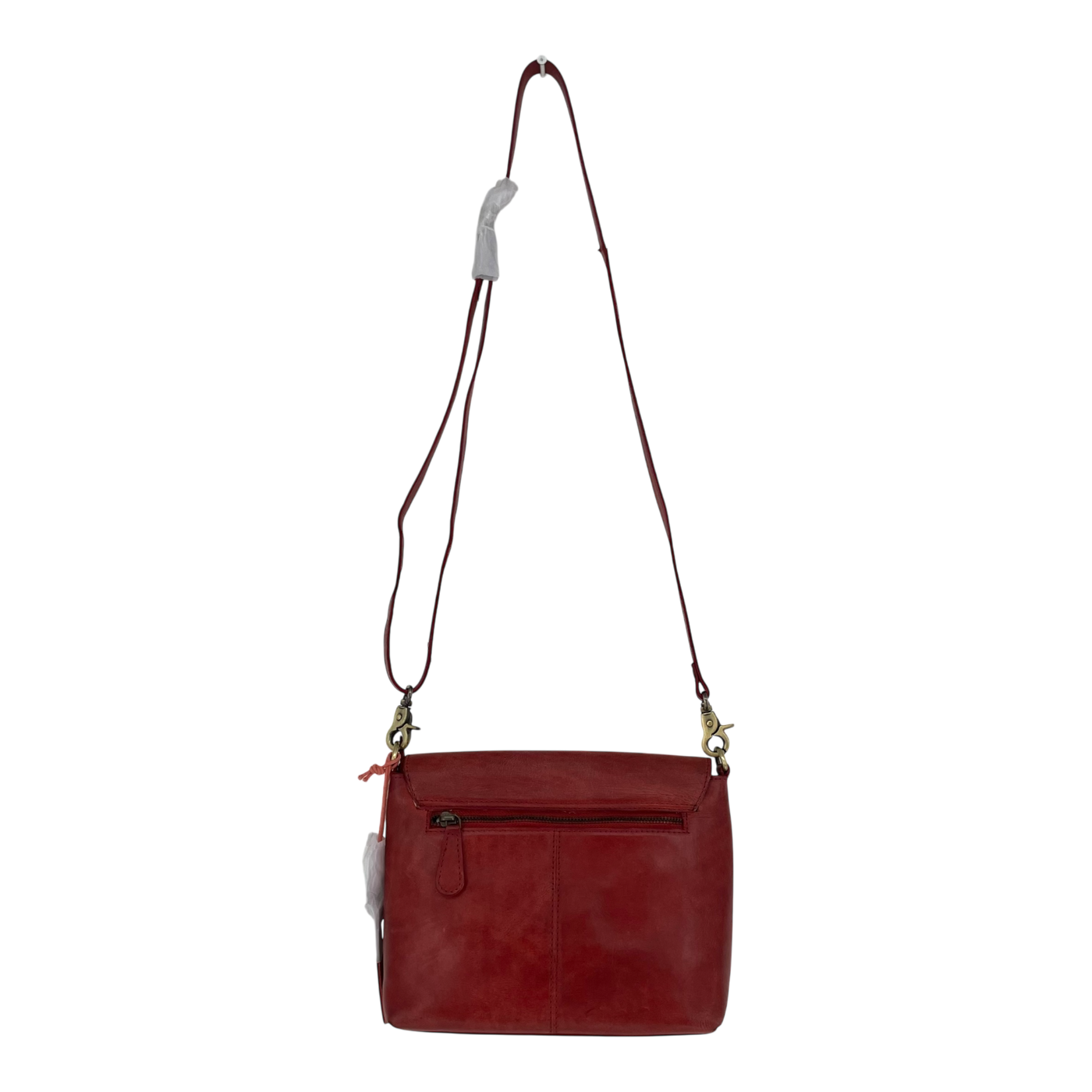 Holzrichter leather shoulder bag, red