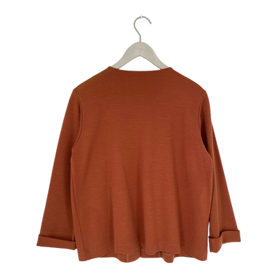 Falla pelto wool cardigan, brown | woman S