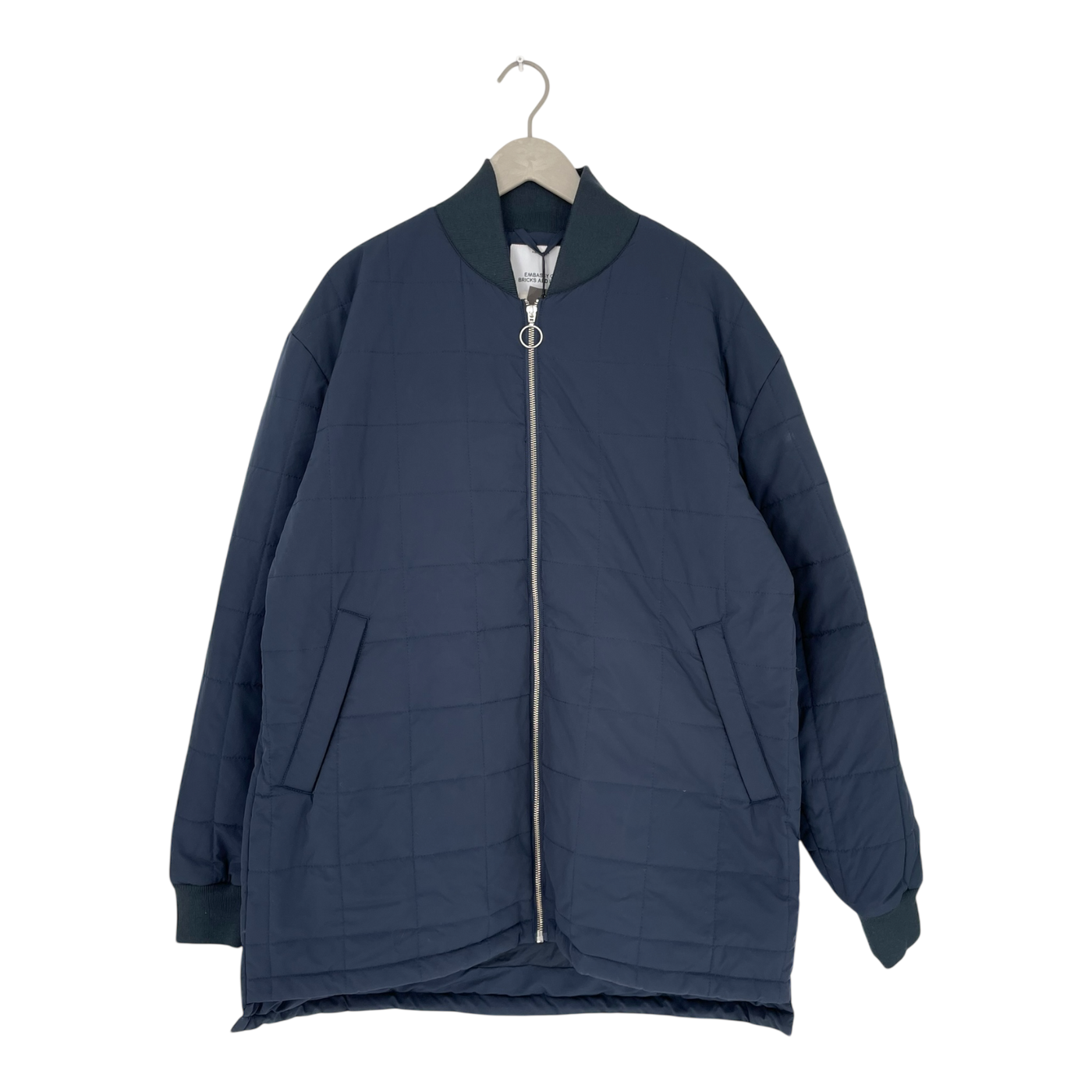 Embassy of Bricks and Logs karungi quilted jacket, dark navy | unisex L