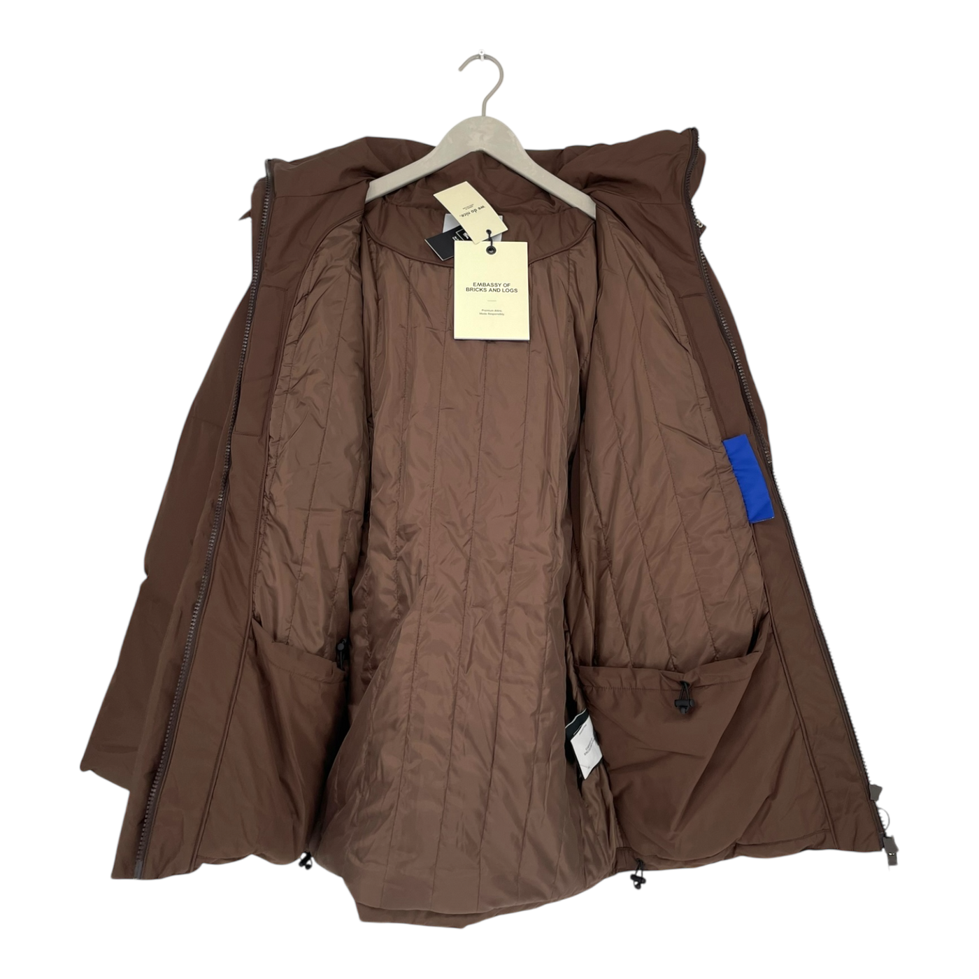 Embassy of Bricks and Logs astoria parka jacket, brown | unisex L