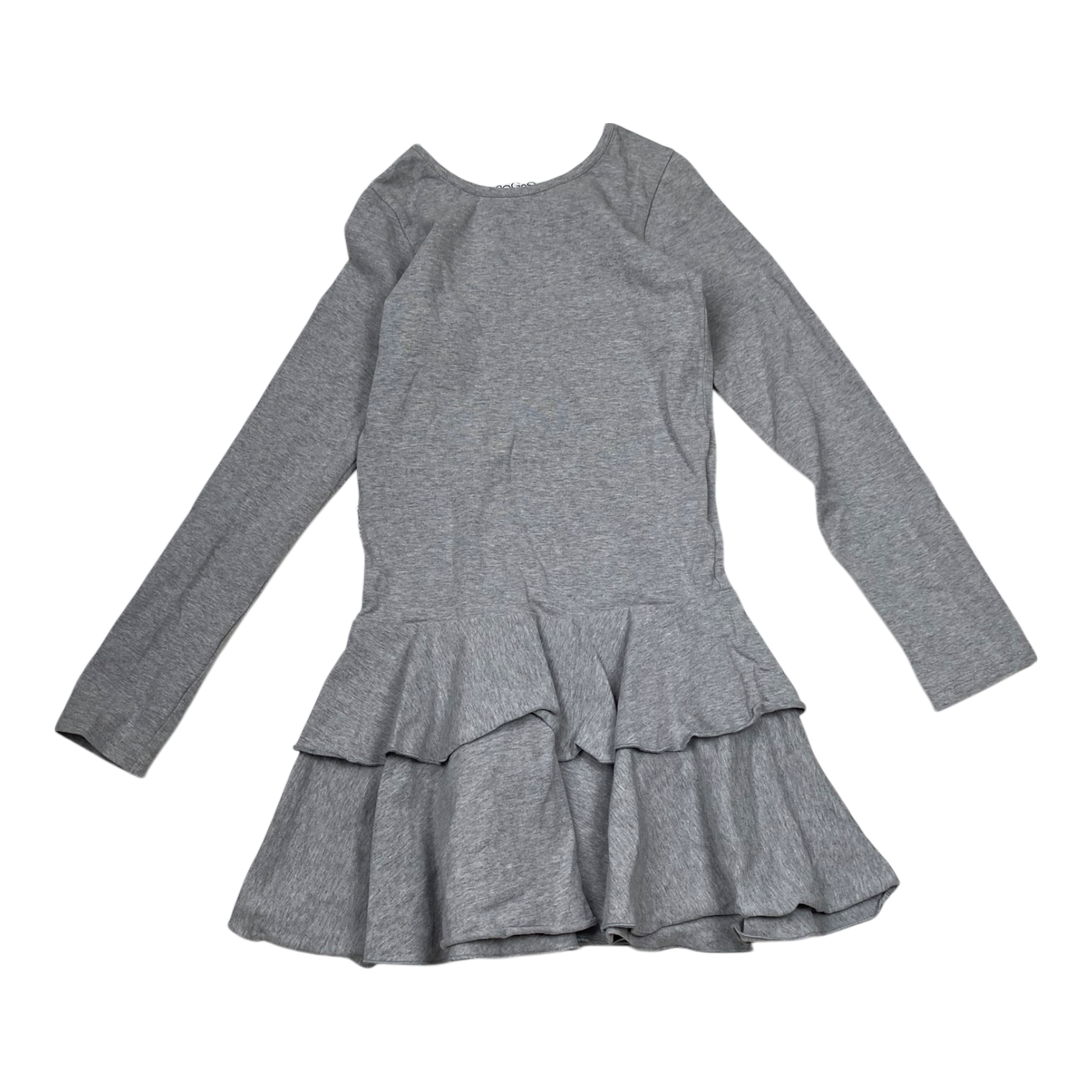 Gugguu frilla dress, grey | 128cm