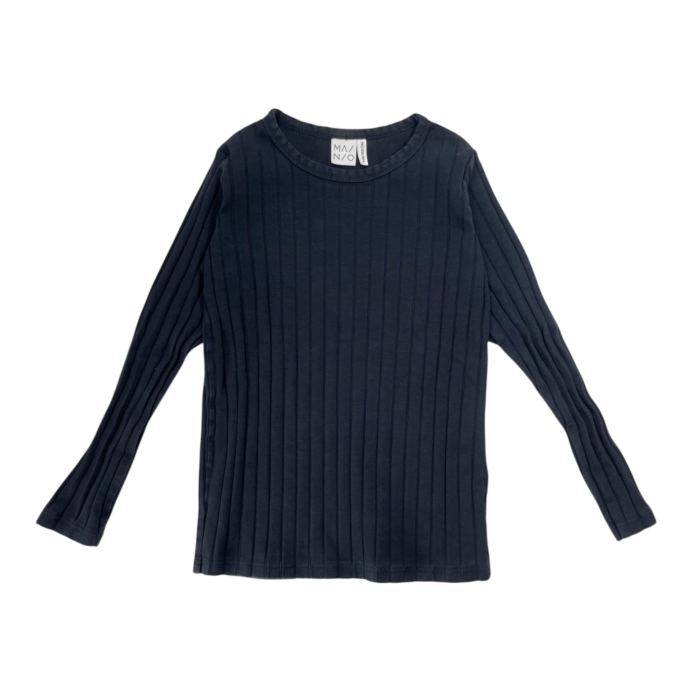 Mainio rib shirt, black | 146/152cm