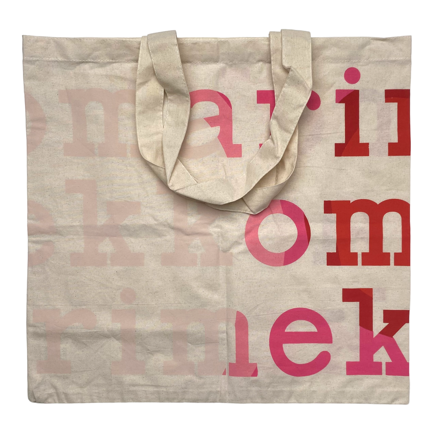 Marimekko canvas logo bag, pink | onesize