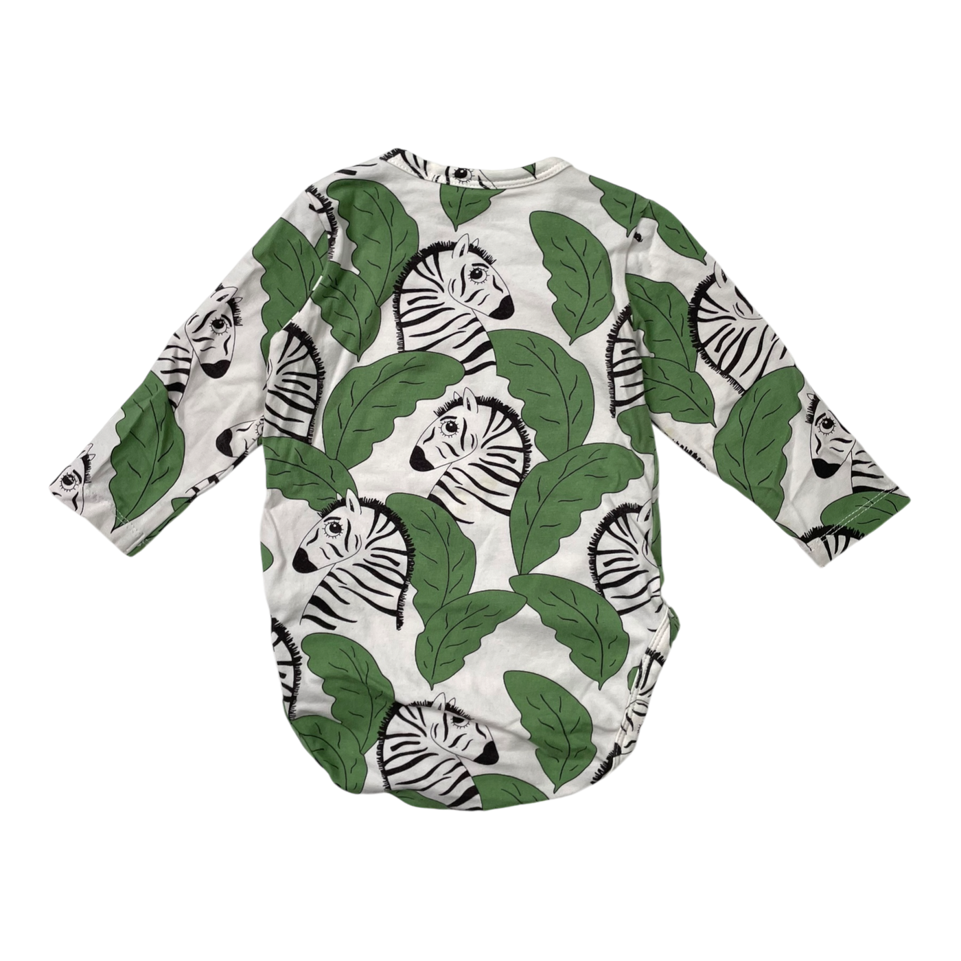 Mini Rodini body, zebra green | 68cm